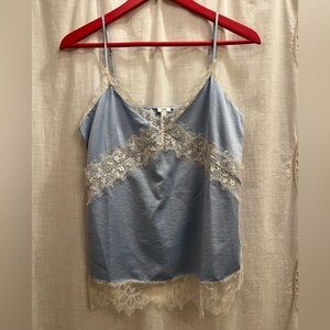 River Island Blue Lace Tank Top